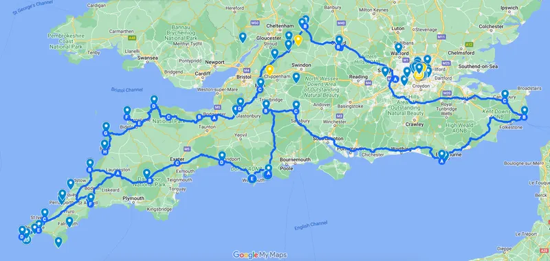 Planning a Two Weeks Trip in Southern England and London, United Kingdom