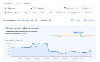 Price History for a Flight