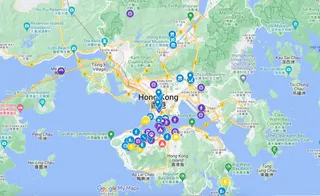 Hong Kong Travel Map