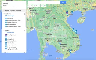 Vietnam Travel Map